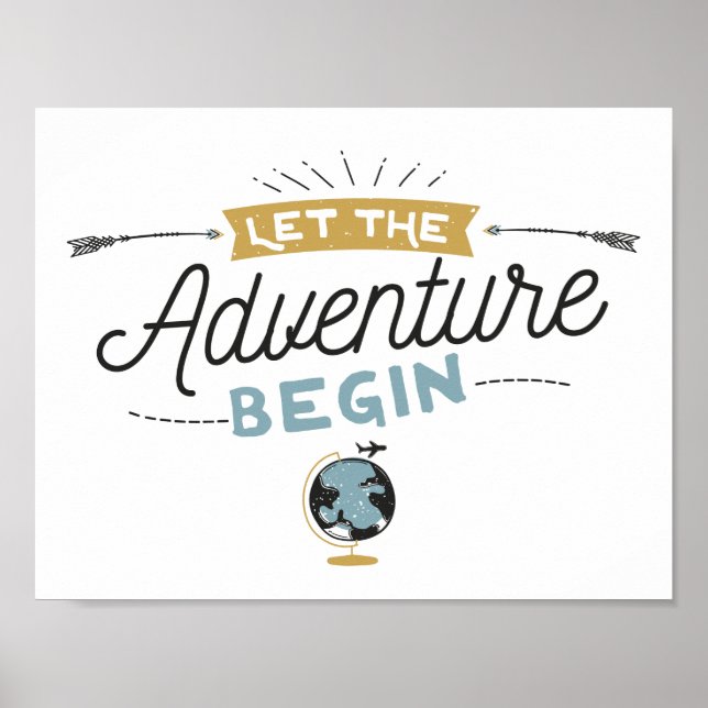Adventure Baby Showschild Poster (Vorne)
