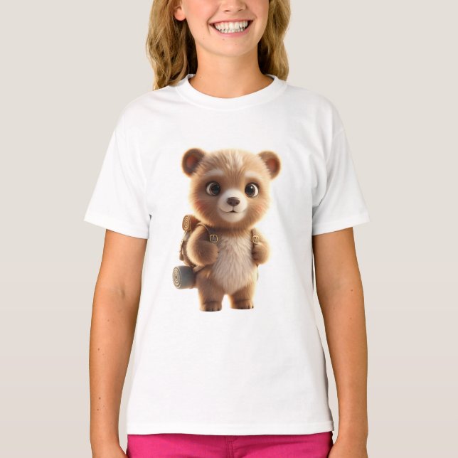 Adventure-Bär 3D T-Shirt (Vorderseite)