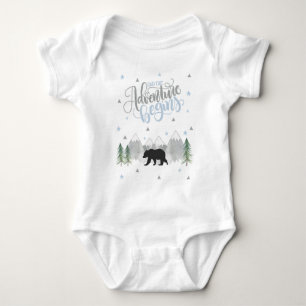 Adventure Bear Bodysuit Baby Strampler