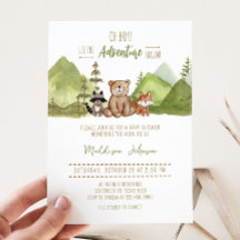 Adventure Begin Woodland Babydusche