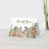 Adventure Begin Woodland Mountain Baby Dusche