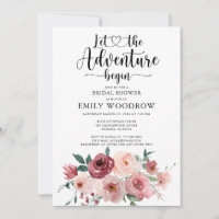 Adventure Begins Floral Brautparty