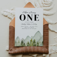 Adventure Birthday Einladung | Gebirge Geburtstag