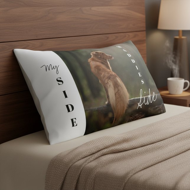 Adventure Buddy Vibes: Foto für den individuellen  Kissenbezug (Adventure Buddy Vibes: Custom Retriever Photo Pillow Case)