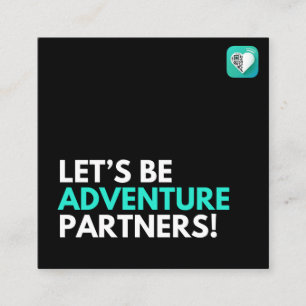 ADVENTURE-BUDS QUADRATISCHE VISITENKARTE