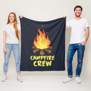Adventure Campfire Crew Familienurlaub Fleecedecke