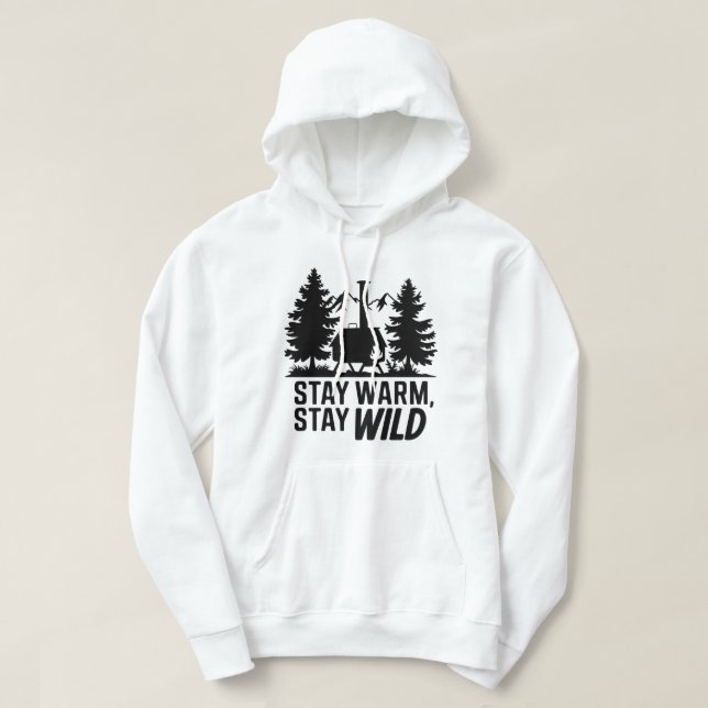 Adventure Camping Wood Stove Kabine Kunstwerk Hoodie (Design vorne)
