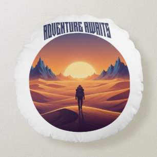 Adventure Desert T-Shirt - Draußen und Wüste Sky Rundes Kissen