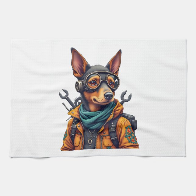 Adventure Dog   Geschirrtuch (Horizontal)