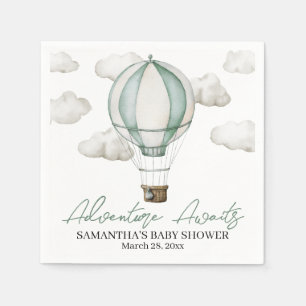 Adventure erwartet Baby Shower Paper Napkin Serviette