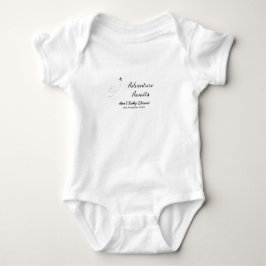 Adventure erwartet Babydusche hinzufügen Name Datu Baby Strampler