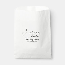 Adventure erwartet Babydusche hinzufügen Name Datu Geschenktütchen