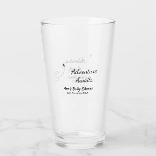 Adventure erwartet Babydusche hinzufügen Name Datu Glas