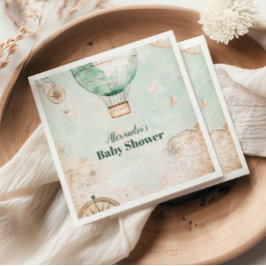 Adventure erwartet neutrale Baby-Dusche für Gender Serviette