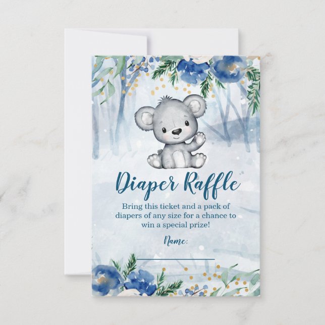 Adventure erwartet Windeln für Baby RSVP Karte (Vorderseite)