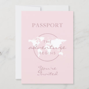 Adventure fängt Travel Theme Passport Baby Shower