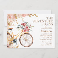 Adventure fängt Vintage Bike Neutral Baby Dusche a
