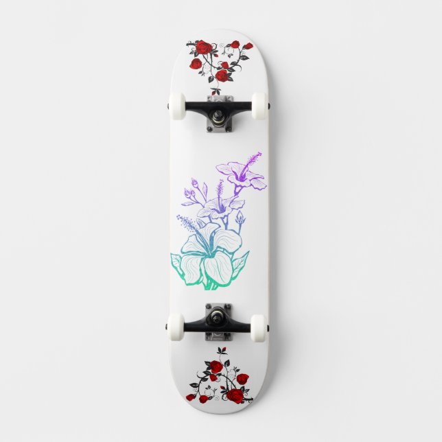 Adventure Fantasy Blume Picture Skateboard (Vorderseite)
