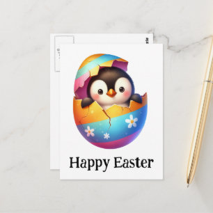Adventure Funny Niedlich East Baby Pinguin Postkarte