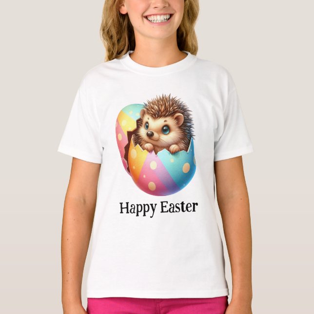 Adventure Funny Niedlich Easter Baby Igel T-Shirt (Vorderseite)