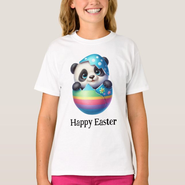 Adventure Funny Niedlich Easter Baby Panda T-Shirt (Vorderseite)