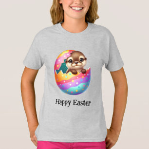 Adventure Funny Niedlich Oster Otter Baby T-Shirt