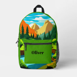 Adventure Hiking Backpack for Kids Bedruckter Rucksack