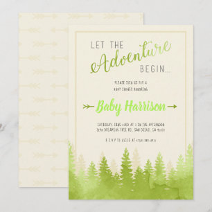 Adventure Invitation Baby Shower Sip und See Tree Einladung