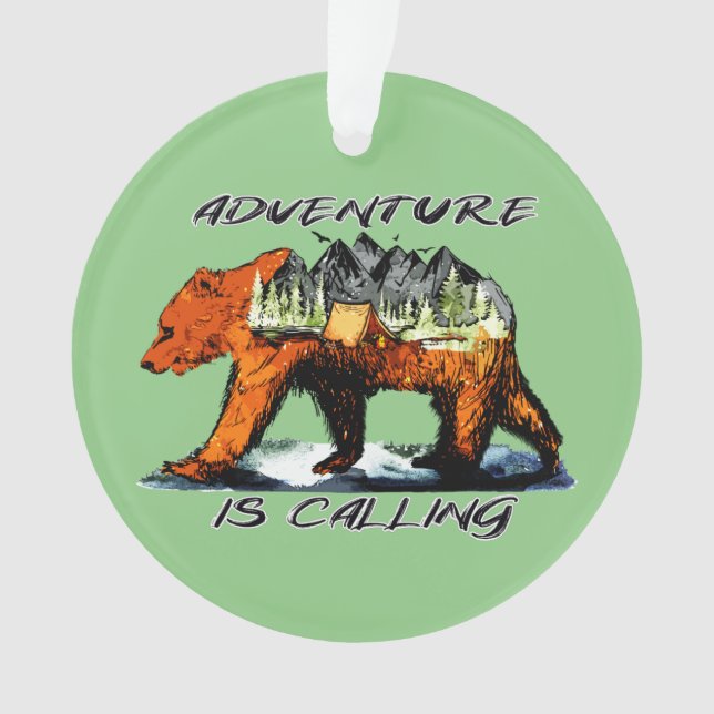 Adventure Is Calling - Bear Camping Woods Mountain (devant)