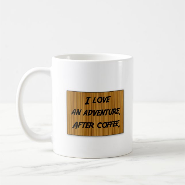 Adventure Liebe Kaffeemaschine Tasse (Links)