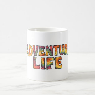 Adventure Life   Tie Dye Erkunde Mehr Hippie Wande Kaffeetasse