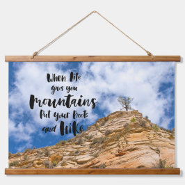 Adventure Lovers Wandteppich Mit Holzrahmen