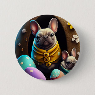 Adventure Mops mit Ostereiern Ein festlicher und N Button