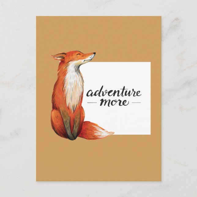 Adventure more Fux Postkarte (Vorderseite)
