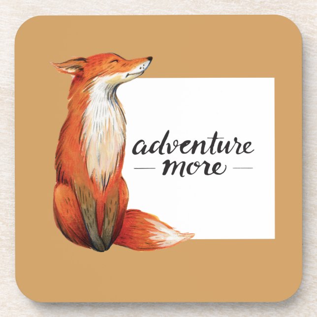Adventure more Fux Untersetzer (Vorderseite)