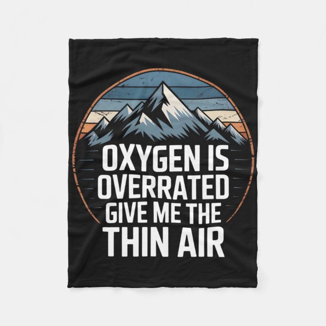 Adventure Mountain Life Vintage Climbing Peaks Exp Fleecedecke (Vorderseite)