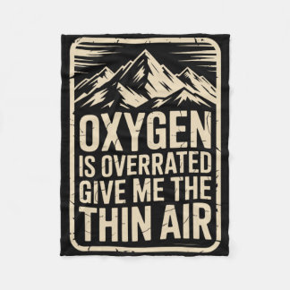 Adventure Mountain Life Vintage Peaks Explorer Cli Fleecedecke