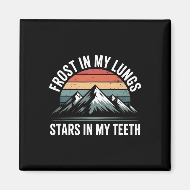 Adventure Mountain Range Climbing Peaks Explorer V Magnet (Vorne)