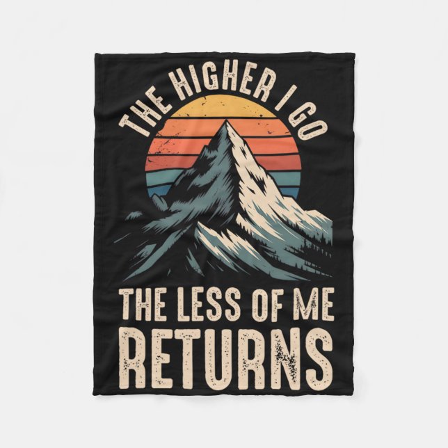 Adventure Mountain Range Vintage Climbing Peaks Ex Fleecedecke (Vorderseite)