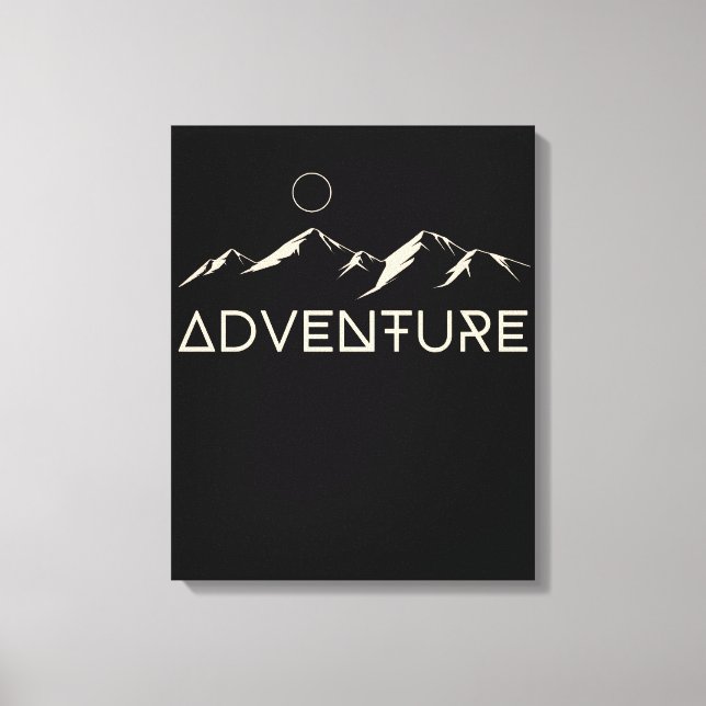 Adventure Mountains Moon Leinwanddruck (Vorderseite)