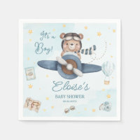 Adventure Niedlich Bear Blue Flugzeug Oh Boy Baby 