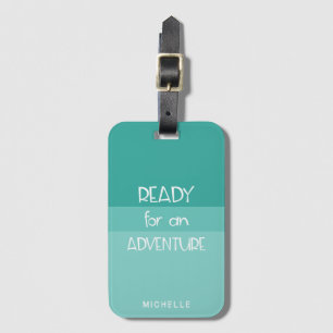 Adventure Ombre Aquamarin Monogramm-Gepäckträger Gepäckanhänger