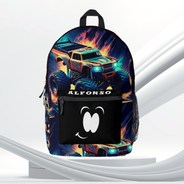 Adventure outing monster truck summertime  bedruckter rucksack (Von Creator hochgeladen)