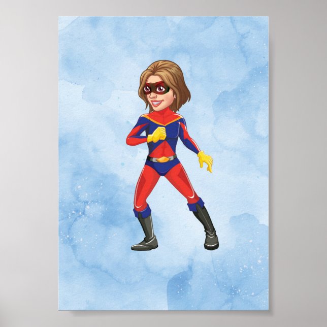 Adventure Park beim Cartoon Girl Printable Poster (Vorne)