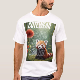 Adventure Park im Blumengarten - Niedlicher Panda T-Shirt