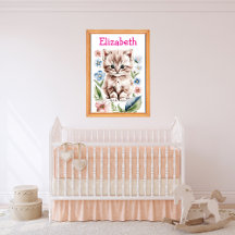 Adventure Park Kitten & Spring Blumen Kinderzimmer