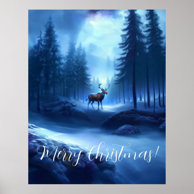 Adventure Park Rentier Winter Wonderland Poster (Vorne)