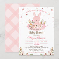 Adventure Pink Bunny mit Blume Babydusche