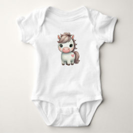 Adventure Pony mit Heart Baby Bodysuit Baby Strampler