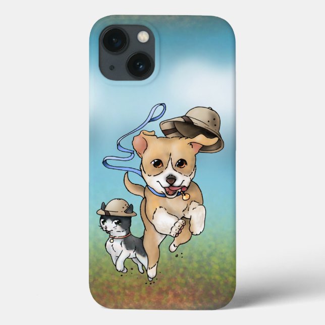 Adventure Pup and Kitty Case-Mate iPhone Hülle (Rückseite)